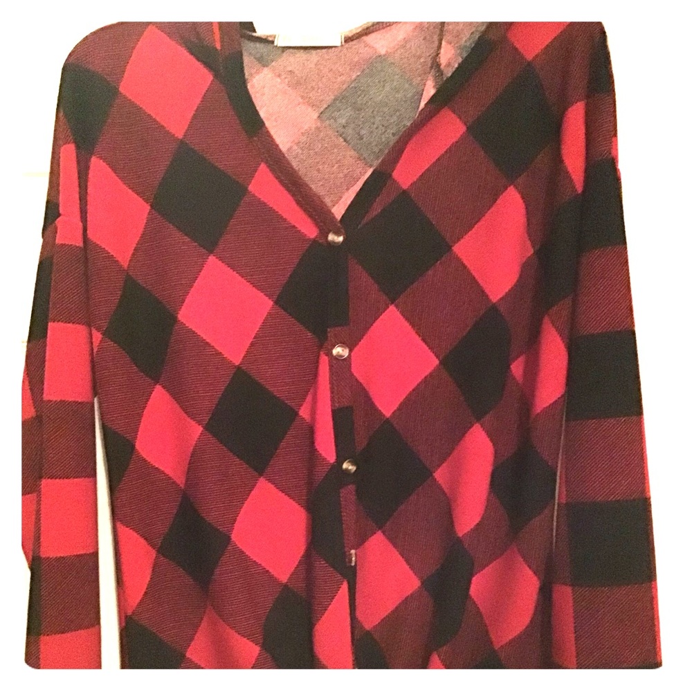 Veveret Buffalo Plaid hooded shirt
